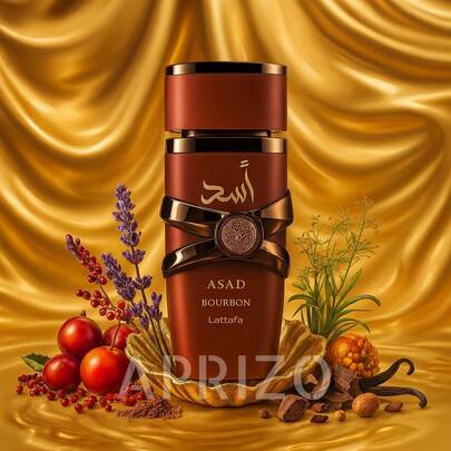 Lattafa Asad Bourbon – Eau de Parfum 100ml | Orientale, Caldo e Sensuale – Fragranza Unisex di Lunga Durata
