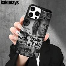 Funda protectora para phone con diseño de billete rasgado y orificios grandes. Compatible con phone 16 Pro Max, 16, 15 Pro, 14, 14 Plus/14 Pro Max, 13, 13 Pro, 12 Pro, 11/11 Pro. Regalos para cumpleaños y fiestas - Negro - Ver 4