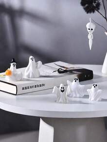 5 Pcs/Set-Halloween Creative Ghost, Demon, Pumpkin, Witch Miniature Decorations, DIY Home Center Decor, Bedroom Cabinet Decor, Halloween Party Decoration, Halloween Holiday Gift Home Decor Halloween Decor Fall Decor Room Decor Autumn Decor,Halloween Decor Fall Decor Room Decor - Multicolor - View 5