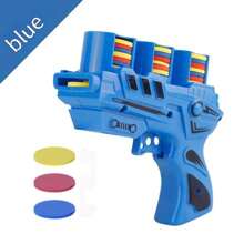 مسدس رصاصات ناعمة تفاعلي للأطفال - مسدس رصاصات ناعمة سريع الإطلاق - لعبة بندقية جزر EVA - هدية عيد ميلاد - هدية جمع - هدية عطلة