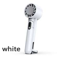 TENGKESi 1 Peça + Tipo-C USB + 4000mAh + 5V/1A + Função Power Bank + Visor Digital + Portátil + Dobrável + Ventilador Recarregável Mini de Mesa, Suporte, Vertical, Portátil + 5 Velocidades de Vento + Essencial para Viagens e Férias + Ventilador de Verão com Motor Sem Escovas