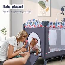4-In-1 Baby Bassinet Bedside Sleeper With Diaper Changer,Pack And Play ,Foldable Travel Crib Storage Bag & Music Box,Portable Baby Crib Bedding Set,Baby Essentials,Travel-Friendly, Convenient Baby Bed For Newborn To Toddlers - Animal Kingdom - View 7