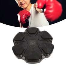 Music Boxing Machine With Boxing Gloves, Wall-Mounted Smart Music Boxing Trainer, Electronic Boxing Target Training Equipment, Boxing Gloves For Adults - Black - View 3
