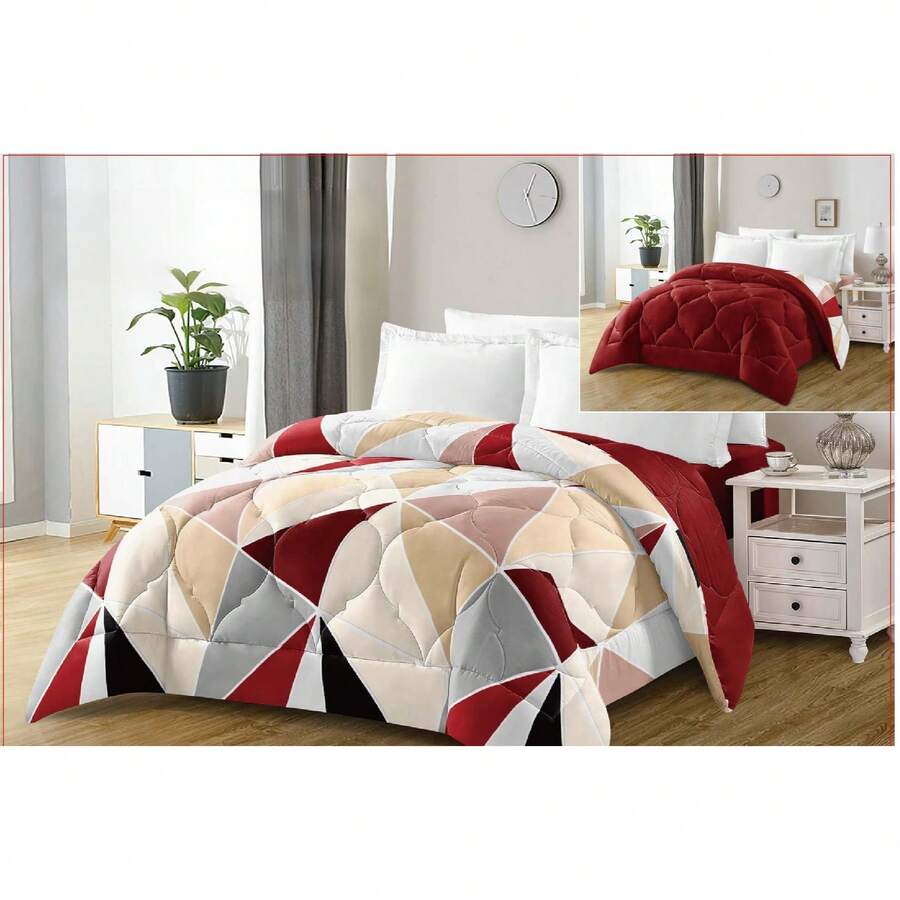 Edredón Nórdico Reversible Bicolor,100% Relleno de Fibra Siliconada,Duvet Microfibra,Tacto Suave y Confortable de Microfibra 300g/m²,Diseño Reversible con un Lado Liso y Otro Estampado,Disponible en 4 Medidas (Cama 90/105/135/150) - Color 16 - Ver 1