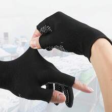 Special Gloves For Men And Women Working, Two, Three, Five Fingers, Work, Wear-Resistant, Non-Slip, Riding Durable And Lengthened - Black - View 3