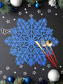 1/4/6 件圣诞雪花系列餐垫，圣诞雪花餐桌装饰垫，适合圣诞派对餐桌，彩色雪花餐垫 - 彩色 - 查看 27