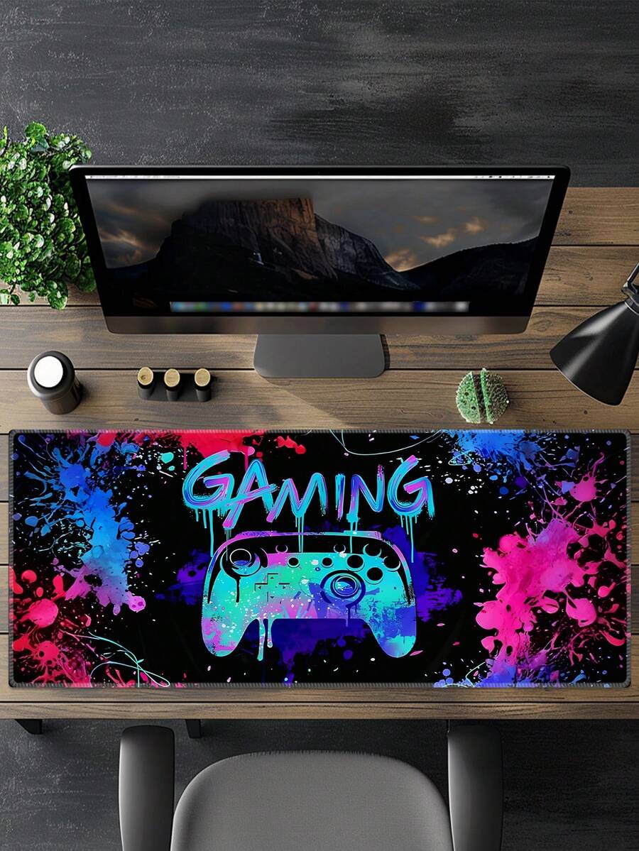 Tấm lót chuột chơi game Neon - Viền cao su chống trượt bền chắc, phù hợp cho game thủ, văn phòng và sử dụng tại nhà - Có nhiều kích cỡ, thảm lót bàn, tấm lót chuột in hình game màu sắc tươi sáng dễ thương. - Nhiều màu - Xem 1