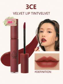 3CE 4g Velvet Lip Tint #DEFINITION, Liquid Lipstick, Long-Lasting Color, Korean Makeup, Gift Set - NHUNG #Định Nghĩa - Xem 1