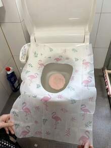 10pcs Disposable Waterproof Toilet Seat Covers (Individually Wrapped) – Portable & Hygienic For Travel, Hotels, Maternity & Daily Use - Multicolor - View 3