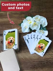 Personalized Playing Cards, Custom Playing Cards, Card Games, Christmas Gifts, Dog Photos Gift, Pet Memorial Gift - Multicolor - View 2