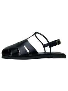 Women's Flat Sandals, Closed Toe, Comfortable, Fashionable, With Buckle Ref. 034/10 - 黑色 - 查看 2