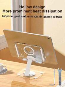 2024 New High Transparency Acrylic Tablet Stand, Laptop Desktop Stand, Multifunctional Heat Dissipation Stand, Rotatable 360 ° Folding Support Stand, Adjustable Phone Stand, Reading Stand - Multicolor - View 12