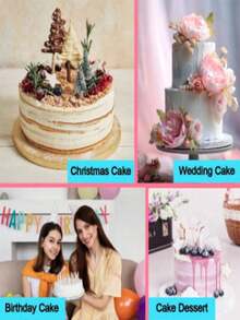 1個 6/8/10/12英吋圓形蛋糕底盤，厚紙板材質，堅固耐用，適合烘焙DIY蛋糕與甜點，居家廚房烘焙配件，適用於節日、派對、婚禮、開學季、復活節、母親節及其他場合 - 彩色 - 查看 7