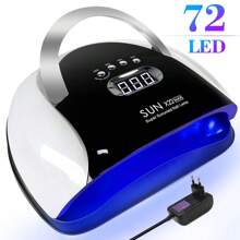 LIMEGIRL Lámpara de secado de uñas SUN X22 MAX UV LED con gran potencia, luz profesional para secador de uñas UV. 72 perlas para un secado rápido de esmalte de gel