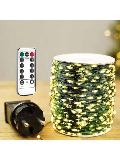 Julgransdekorationslampor, Stjärnljus med fjärrkontroll, Dekorationslampor för gröna växter