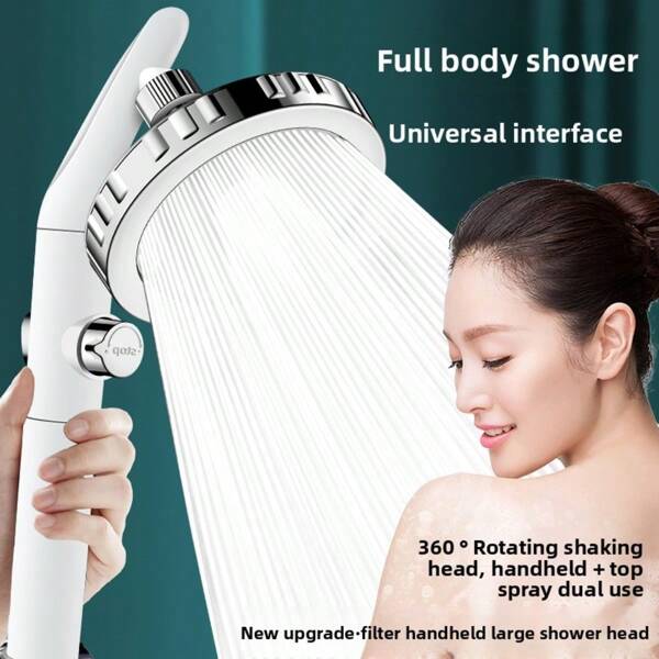 Luxury Rain Shower Head - Round Wall-Mounted High Pressure Mist, Brings Ultimate Bathroom Elegance And Comfort, Shower Accessory With Filter, Christmas/Halloween Gift, Great For Gifting