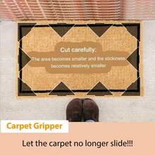 4/8/12 Rug Gripper, Anti-Slip And Anti-Drill Carpet Stickers, Self-Adhesive Tape, Double Sided Tape, Suitable For Hardwood And Tile, Non-Slip Rug Stickers For Bedroom, Kitchen And Balcony, Doorway, Easy To Clean, Ideal For Area Rugs & Mats