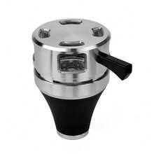 Bộ giá đỡ than shisha bằng hợp kim nhôm - Bát đựng phụ kiện shisha chống gió có tấm chắn nhiệt, vỉ than thay thế cho tẩu Khalil Mamoon của Ả Rập - màu đen - Xem 9