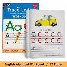 Lachilly Livro de Atividades de Alfabeto e Números para Crianças - Livro Educativo de Caligrafia com Letras e Números em Inglês - Material para Colorir e Escrita para o Jardim de Infância - Multicolorido - Ver 15