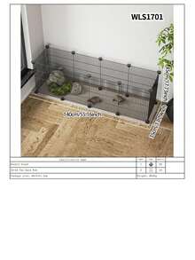 Pet Fence Turtle Anti-Escape Net, No Drilling Required, Removable Balcony Tortoise Enclosure Barrier Fence - Multicolor - View 15