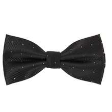 1pc Premium Fashion Diagonal Striped Polka Dot Reflective Bow Tie, Suitable For Weddings, Parties, Holidays