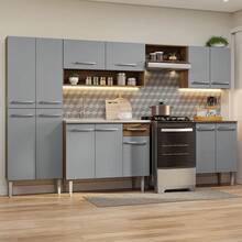 MADESA Baker's Racks - Brown and Grey - View 1