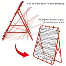 Shoze Football Rebounder Net Rebound Net Kickback Aid Target Goal Soccer Training Equipment Garden Outdoor - 紅色 - 查看 2