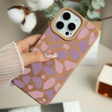 Funda para móvil con diseño de lunares rosa y morado. Compatible con phone 12 Pro, 15, 16 Plus, XS, 13, 11 y 14. Color curry. Suave y sencillo. - Colores mixtos 1 - Ver 6