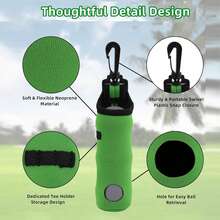 3/2/1 件套女士高尔夫礼品套装，12 个图案高尔夫球收纳袋，高尔夫球收纳袋，高尔夫球收纳袋钥匙扣腰带夹，高尔夫礼品配件，印花高尔夫球收纳袋带轻便挂钩，女士/女孩便携式高尔夫配件，高尔夫球收纳袋