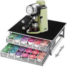 2 Tier Coffee Pod Holder 72 Capsules Storage Drawer For  Capsules - Multicolor - View 3