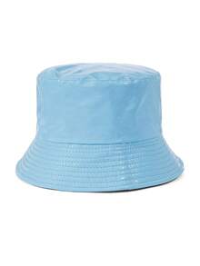 1 pieza Sombrero de cubo de unicolor para mujer, gorra para senderismo con protección UV, ajustable, accesorio de moda para viajes diarios, playa, festivales - sombrero de cubo - Ver 17