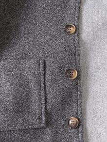 Young Boys' Casual Jacket, Comfortable For Daily Wear, Outdoor Activities, And School, Autumn/Winter - Grey - View 5