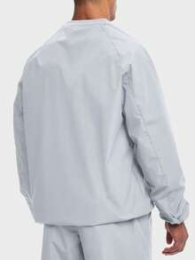 HOTSUIT Men's Sauna Jacket, Suitable For Running, Gym Workout, Etc. Men's Long Sleeve T-Shirt, New Year Gift - Light Grey - View 10