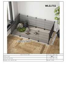 Pet Fence Turtle Anti-Escape Net, No Drilling Required, Removable Balcony Tortoise Enclosure Barrier Fence - Multicolor - View 18