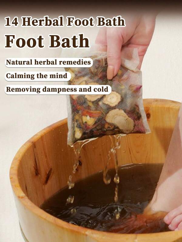 10 paquetes/bolsa, Bolsa de baño de hierbas para los pies, Bolsa de medicina para baño de pies, calienta los pies y el Body, aleja el frío y la humedad, ayuda a dormir, alivia la fatiga, calor continuo, hierbas naturales, unisex, utilizable en todas las estaciones