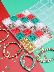 300 piezas/2400 piezas/3000 piezas/5200 piezas Kits de cuentas de arcilla Kits de pulseras de cuentas Kits de manualidades Kits de fabricación de joyas Cuentas para pulseras de la Suministros para hacer joyas para fiestas de cumpleaños