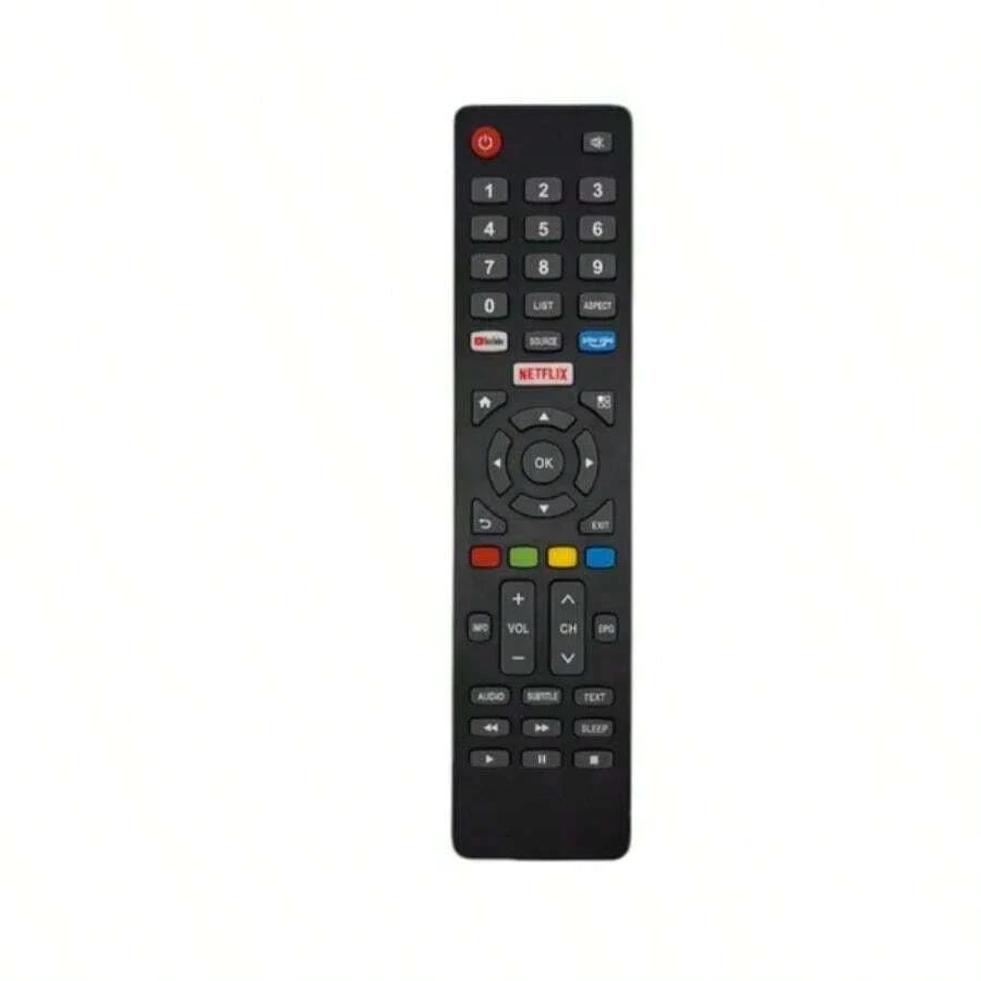 Control remoto JVC222 compatible con pantallas JVC LED/LCD, diseño moderno, función plug & play, teclas de acceso directo para menú, volumen y señal, ideal para uso familiar y profesional. - Negro - Ver 1