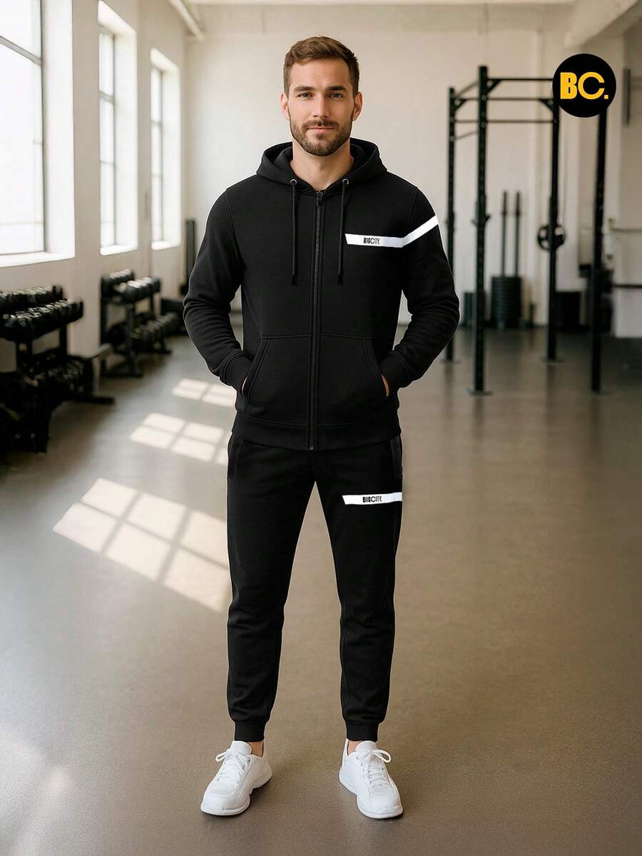 Big City Men Sports Sets - 黑色 - 查看 1