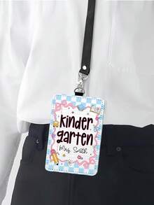 1個客製化教師識別證套，教師禮物，教師識別證捲軸組，教師掛繩配件，返校禮物，掛繩套，個性化禮物，節日裝飾，教師感謝禮物 - 彩色 - 查看 13