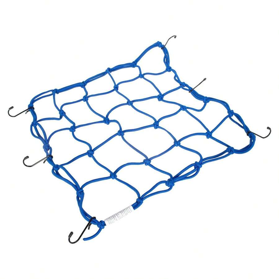 Kinlley Moto Red Mesh Motorcycle Bicycle Rack Bundle Hook Blue 40x40cm - Blue - View 1