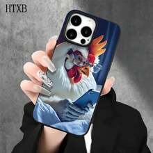 Funda protectora para phone con diseño de pollo con gafas (1 unidad), compatible con phone 16 Pro, 16, 15 Pro, 14, 14 Plus/14 Pro, 13, 13 Pro, 12 Pro, 11/11 Pro. Ideal para cumpleaños y celebraciones. - Blanco - Ver 7