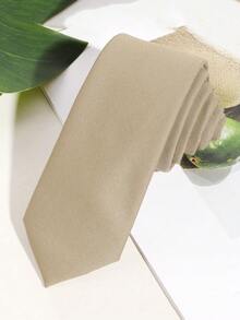 1 Stück Herren Mode minimalistische einfarbige Krawatte mit 6 cm Breite, geeignet für den täglichen Gebrauch