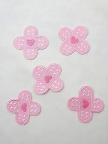 2pcs/5pcs/10pcs Patch Bordir Silang Bentuk Hati, Cocok untuk Anak Perempuan, Tas Ransel, Hoodie, dan Aksesoris Pakaian Lainnya - MultiWarna - View 14