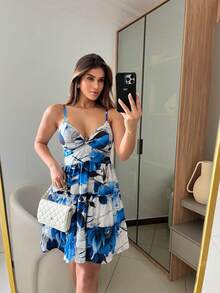 Short Dress Margo - Azul - Ver 1