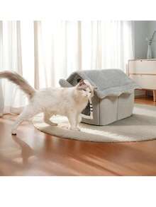 舒适的猫狗宠物屋 - 可拆卸、可清洗的冬季床 | 经典款式柔软聚酯纤维猫窝，小狗窝万圣节圣诞节礼物 - 彩色 - 查看 3