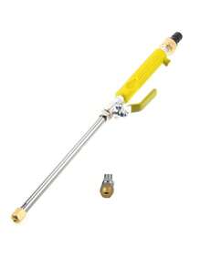 1 根重型高压清洁棒，配备 2 个软管喷嘴 - 多功能园艺软管配件，适用于高效的汽车和庭院清洁，耐用的铝合金材料，多功能浇水工具，兼容大多数水枪，园艺浇水 - 彩色 - 查看 13