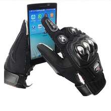 Motorcycle Gloves - Black - View 3