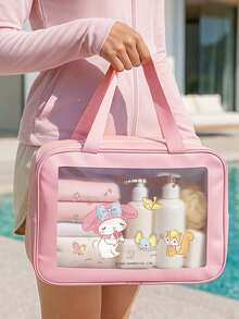 Sanrio Characters Multi-Functional Waterproof Storage Bag, Cosmetic Bag, Swimming Bag, Cute Cartoon Design for Daily Use & Swimming, Large Capacity for Toiletries & Accessories,容易Stylish & Practical Bag - 彩色 - 查看 6