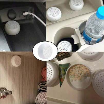 2个装白樟木片架粘香柏木球容器衣物收纳胶盒樟木块橱柜衣柜抽屉多功能香薰除臭盒