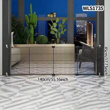Pet Gate Fence Isolation Door Barrier Dog Fence Blocking Board Anti-Dog Indoor Dog Barrier Stair Railing Teddy Fence - Multicolor - View 5